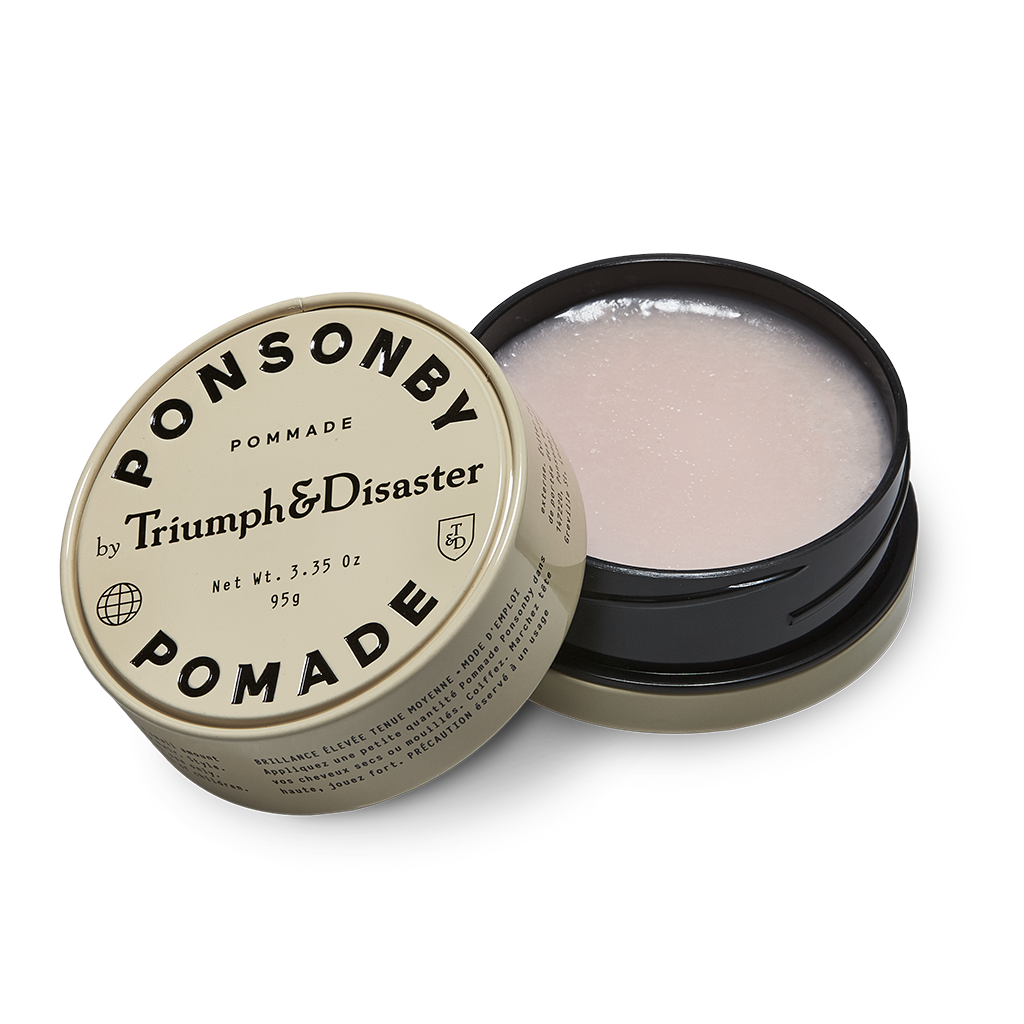 Triumph and Disaster Ponsonby Pomade, mens styling product, mens hair care, grooming.