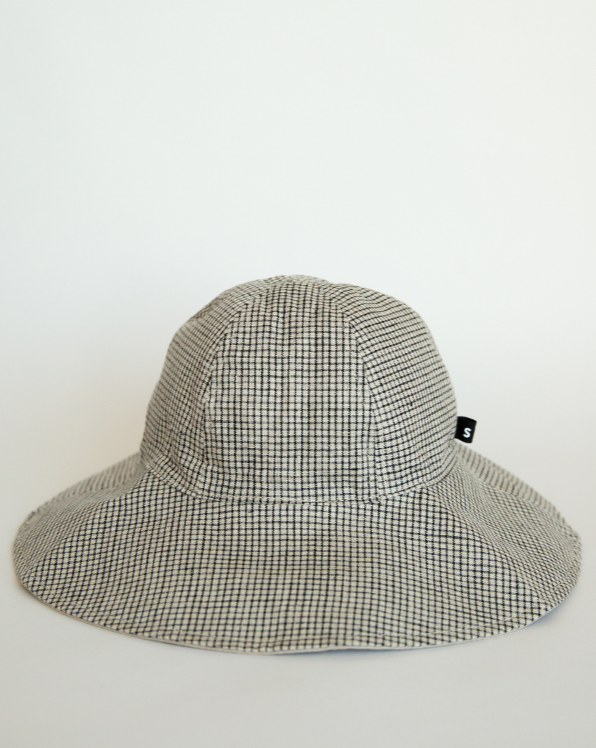 Sophie Reversible Love Bucket Hat - Little Checks